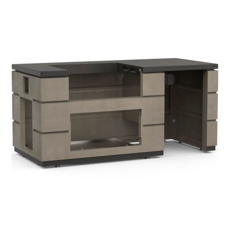 Fire Magic ID660 Aspen White Contemporary Pizza Oven Island