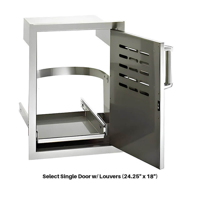 Fire Magic 790 Contemporary Grill Island With Refrigerator - ID790-SMR-115BA