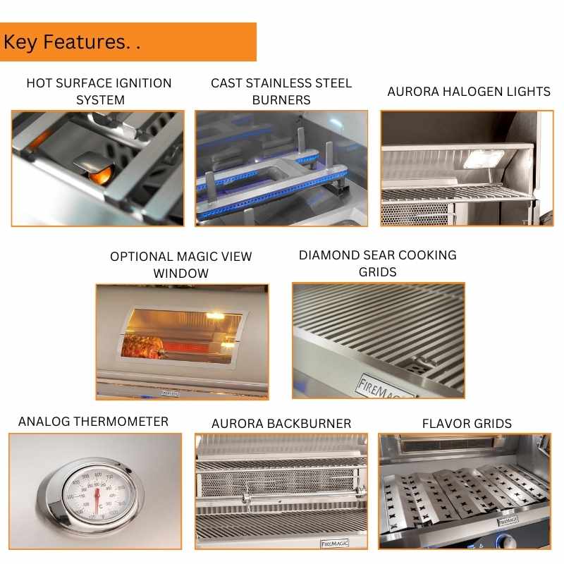 Fire Magic 30" Aurora A660i Built-In Gas Grill