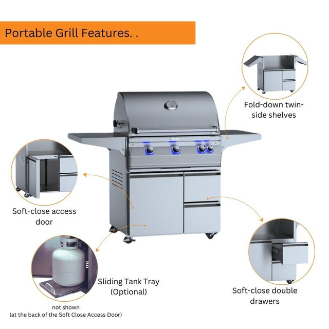 Fire Magic 30" Aurora A660i Portable Gas Grill