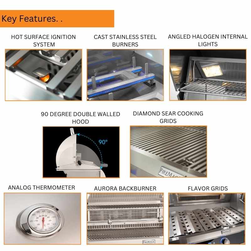 Fire Magic 24" Aurora A430i Built-In Gas Grill