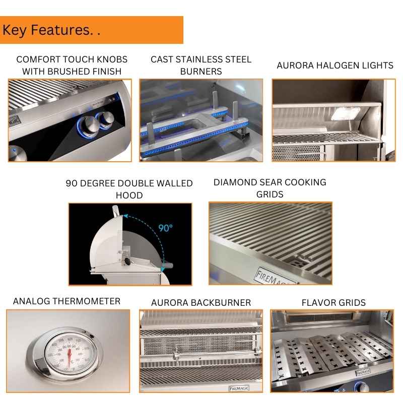 Fire Magic 30" Aurora A540i Built-In Gas Grill