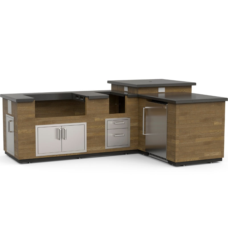 Fire Magic L-Shaped Outdoor Kitchen Island Bundles for 30" Built-In Grills