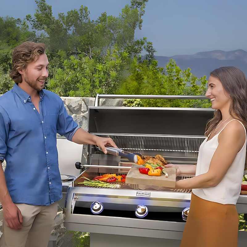 Fire Magic 36" Echelon Diamond E790i Portable Gas Grill with Analog Thermometer