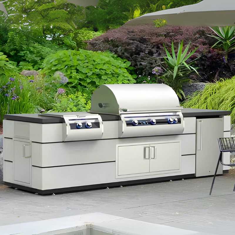Fire Magic Contemporary Outdoor Kitchen Island Bundle for 36" Built-In Grill