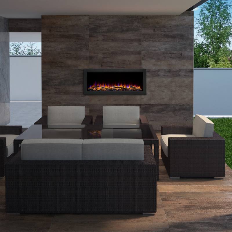 Simplifire Forum 43" Outdoor Linear Electric Fireplace | SF-OD43