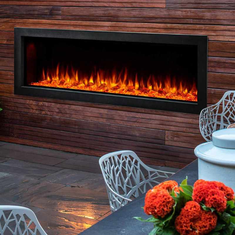 Simplifire Forum 55" Outdoor Linear Electric Fireplace | SF-OD55
