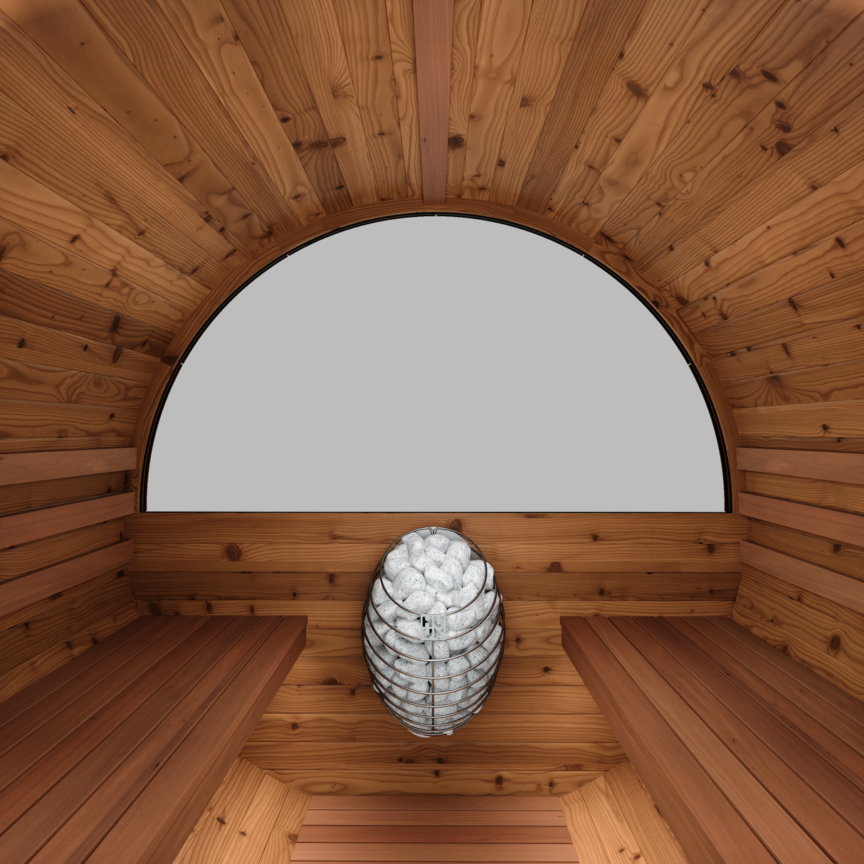 Thermory 2 Person Barrel Sauna No 54 DIY Kit with Window