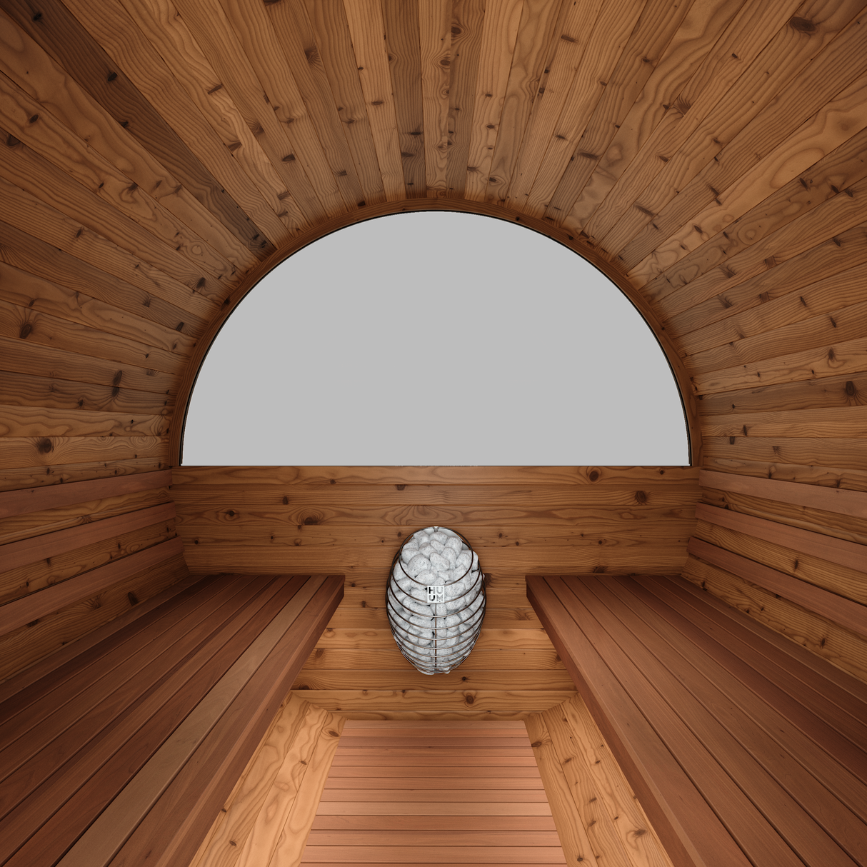 Thermory 6 Person Barrel Sauna No 62 DIY Kit with Window