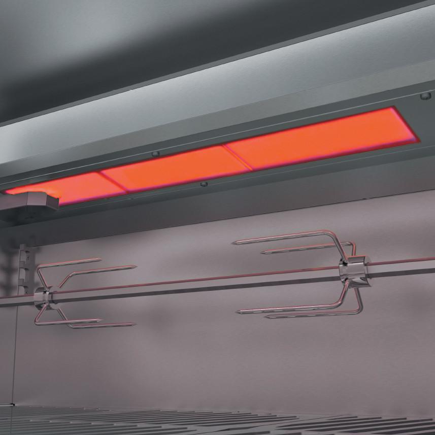 Hestan | 36” Gas Grill with Rotisserie on a Double Door Tower Cart