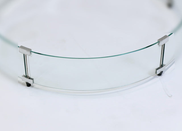 The Outdoor GreatRoom Round Glass Wind Guard Replacement Glass Panel