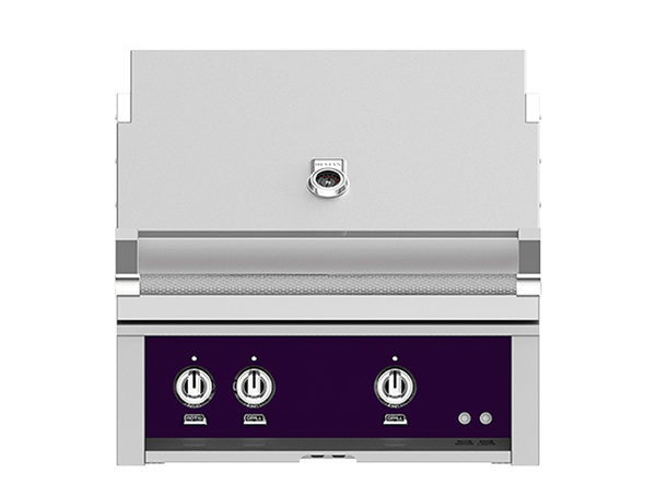 Hestan 30-Inch Built-In Natural Gas Grill W/ 2 Trellis Burners & Rotisserie - GABR30-NG