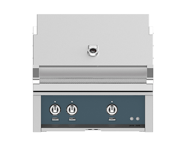 Hestan 30-Inch Built-In Natural Gas Grill W/ 2 Trellis Burners & Rotisserie - GABR30-NG