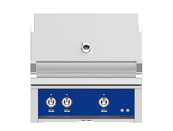 Hestan 30-Inch Built-In Natural Gas Grill W/ 2 Trellis Burners & Rotisserie - GABR30-NG