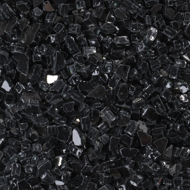 Superior CRSHGL-RBLK Reflective Black crushed glass media