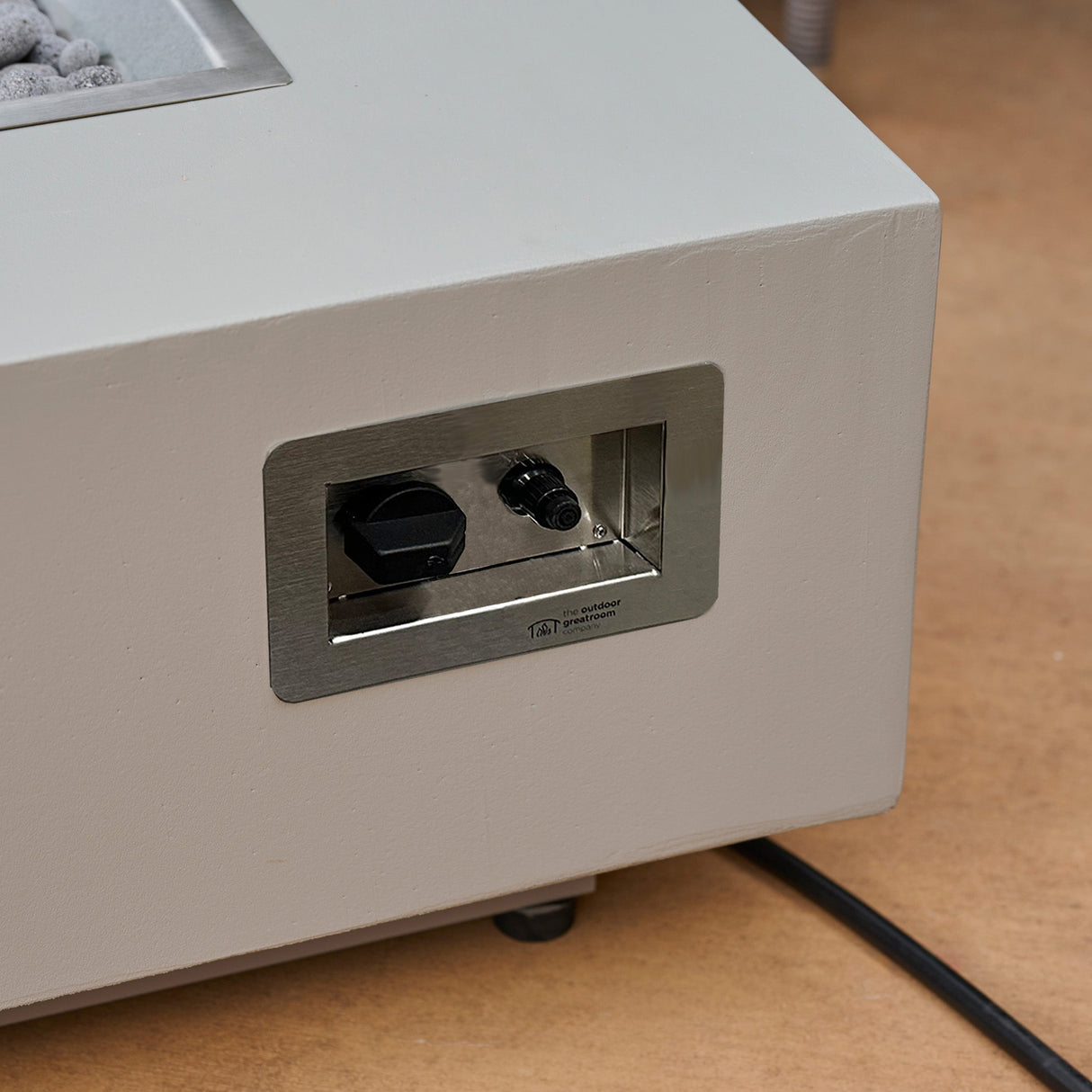 Harbor View Linear Gas Fire Pit Table