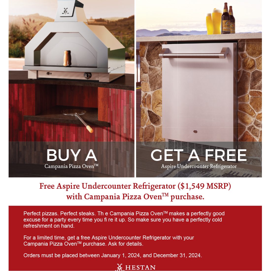 Hestan | 33" Campania Pizza Oven