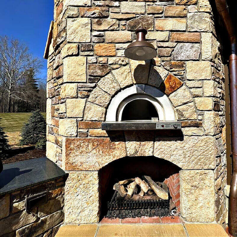 HPC Fire Di Napoli Series Dual Fuel Built In Outdoor Pizza Oven - FDP-DINAPOL