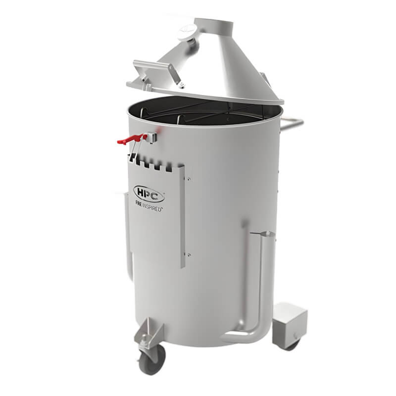 HPC Fire Stainless Steel Drum Smoker