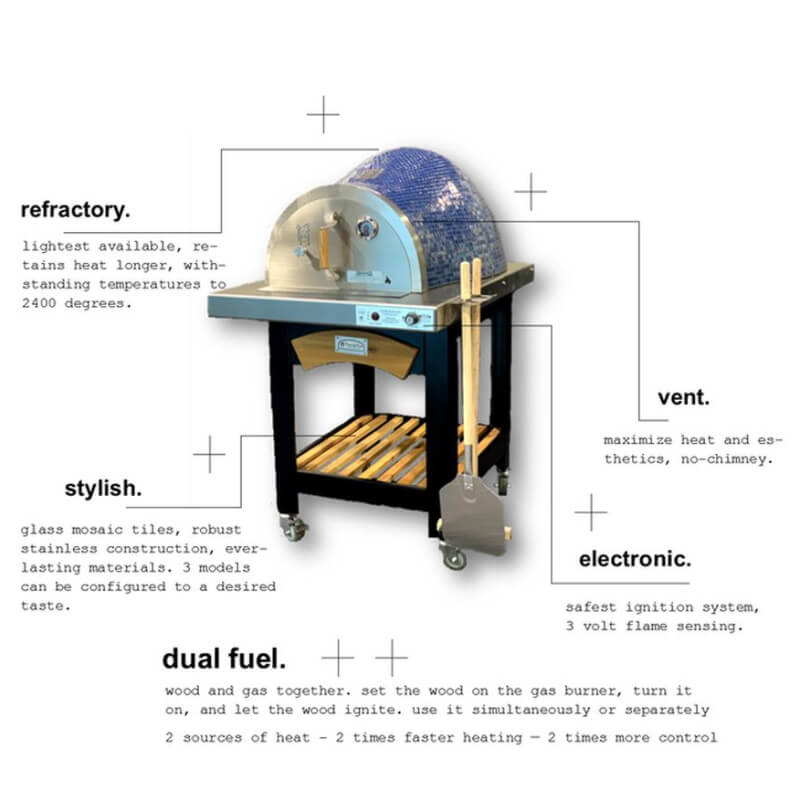 HPC Fire Forno Series Outdoor Pizza Oven With Cart - FDP-FORNO