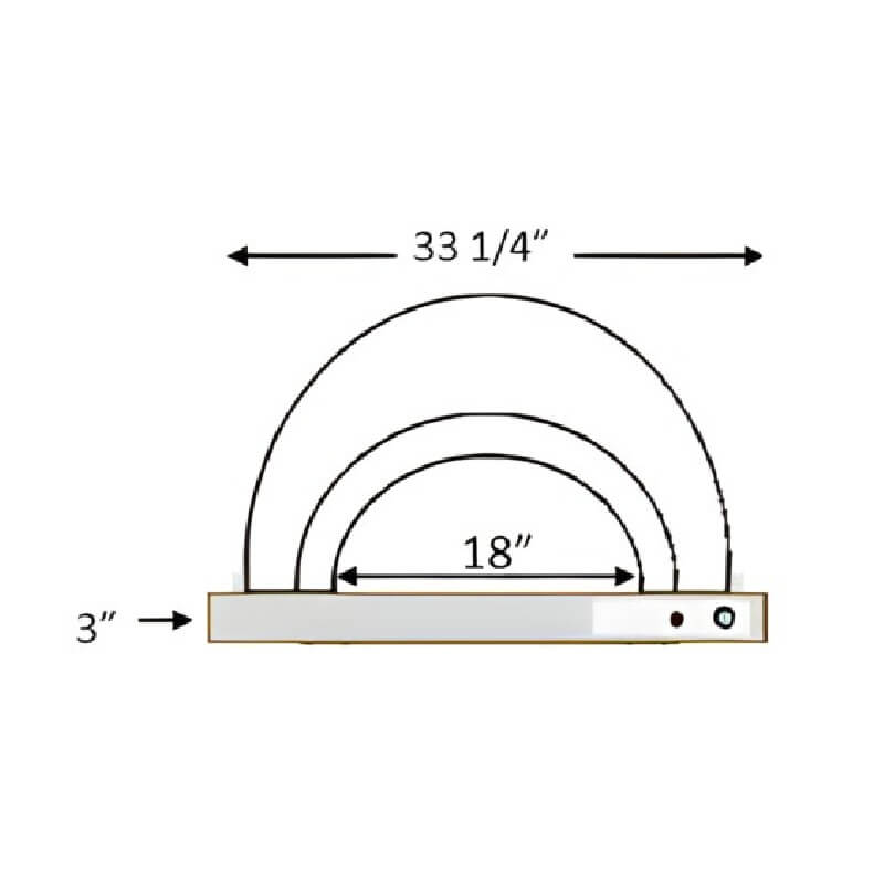 HPC Fire Villa Series Built In Outdoor Pizza Oven - FDP-VILLA