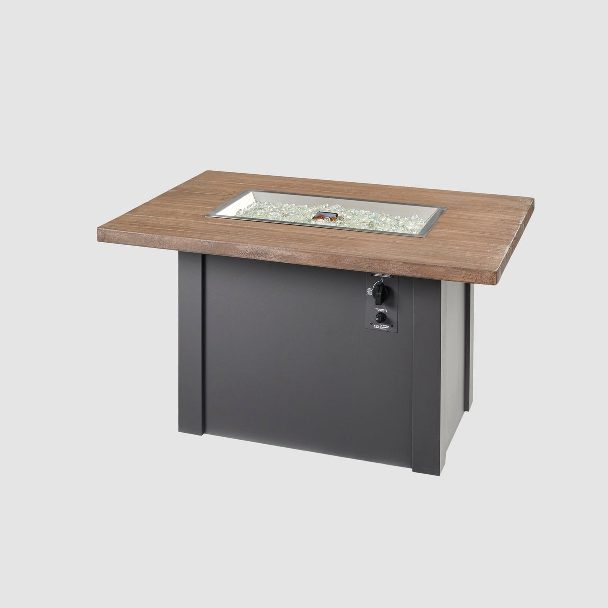 Havenwood Rectangular Gas Fire Pit Table 44"