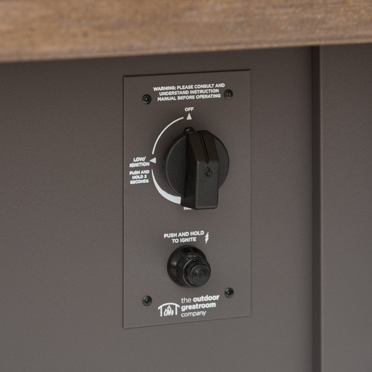 Havenwood Rectangular Gas Fire Pit Table 44"