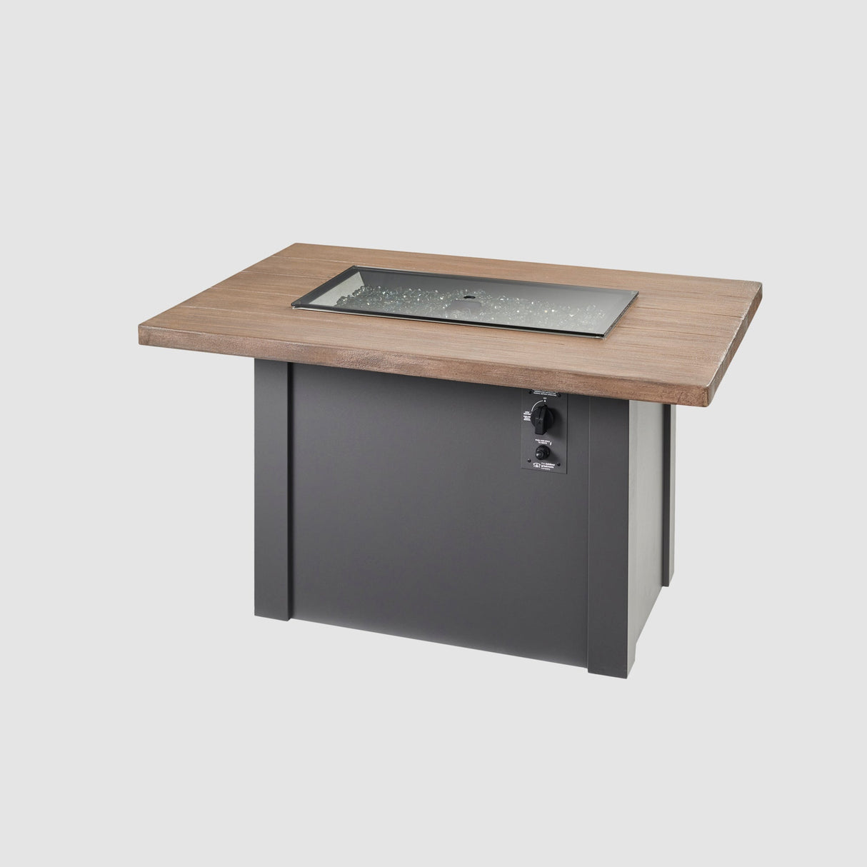 Havenwood Rectangular Gas Fire Pit Table 44"