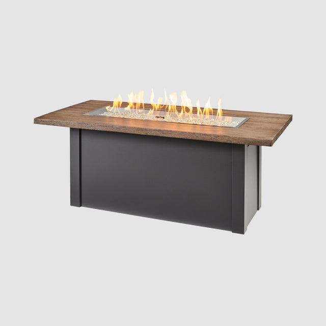 The Outdoor GreatRoom Havenwood Linear Gas Fire Pit Table 62"