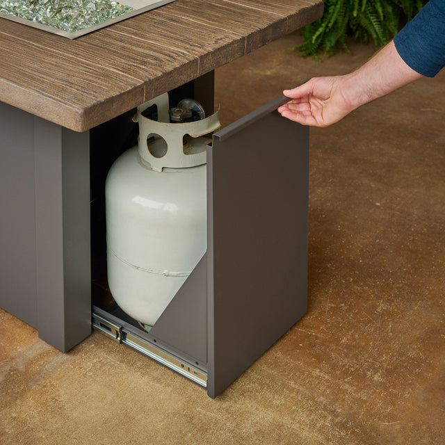 The Outdoor GreatRoom Havenwood Linear Gas Fire Pit Table 62"