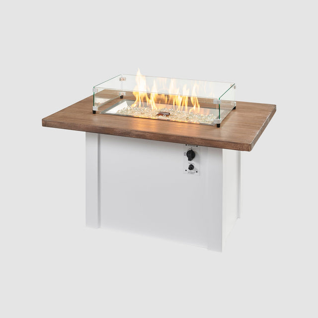 The Outdoor GreatRoom Havenwood Rectangular Gas Fire Pit Table 44"