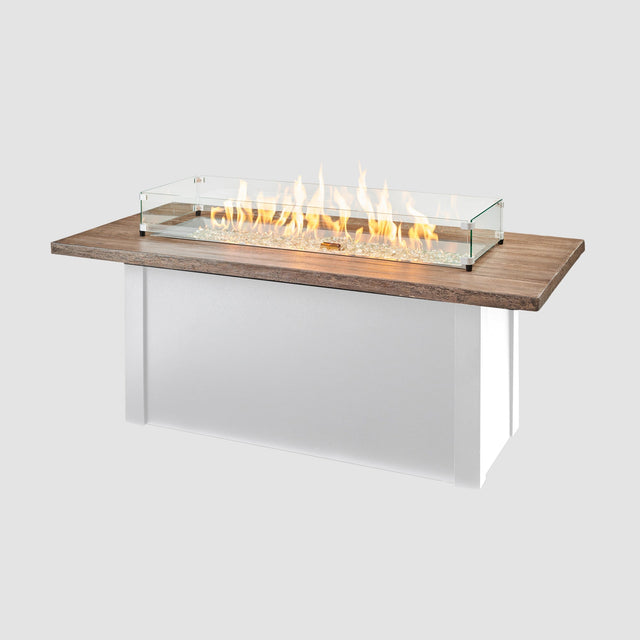 The Outdoor GreatRoom Havenwood Linear Gas Fire Pit Table 62"