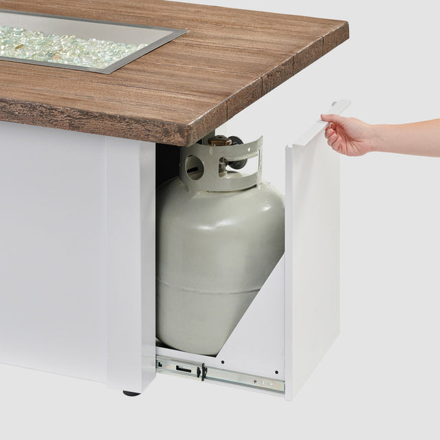 The Outdoor GreatRoom Havenwood Linear Gas Fire Pit Table 62"