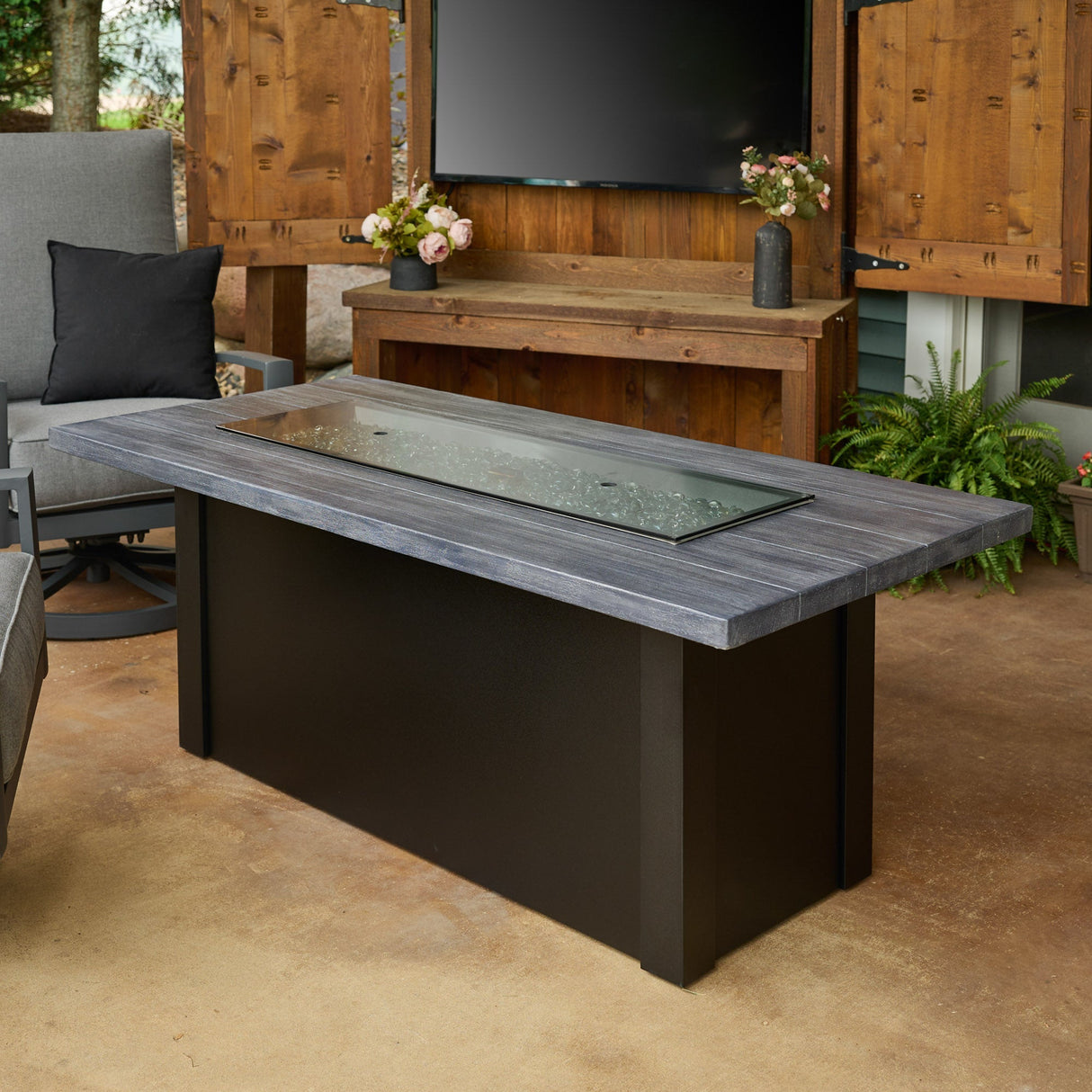 Havenwood Linear Gas Fire Pit Table 62"