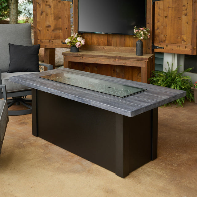 The Outdoor GreatRoom Havenwood Linear Gas Fire Pit Table 62"