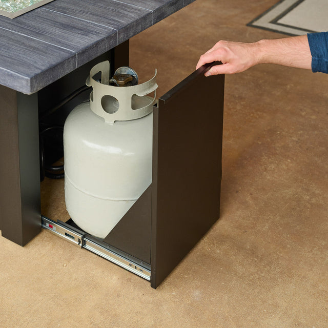The Outdoor GreatRoom Havenwood Linear Gas Fire Pit Table 62"
