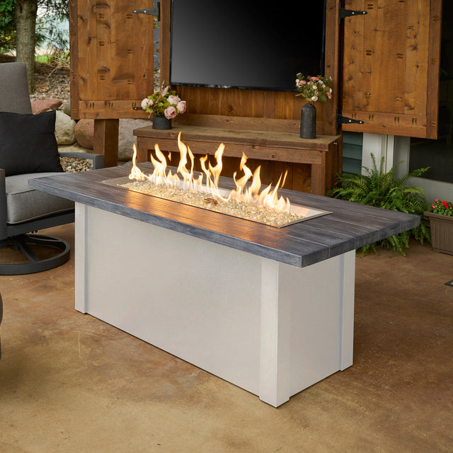 The Outdoor GreatRoom Havenwood Linear Gas Fire Pit Table 62"