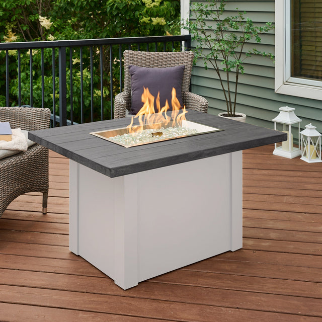 The Outdoor GreatRoom Havenwood Rectangular Gas Fire Pit Table 44"