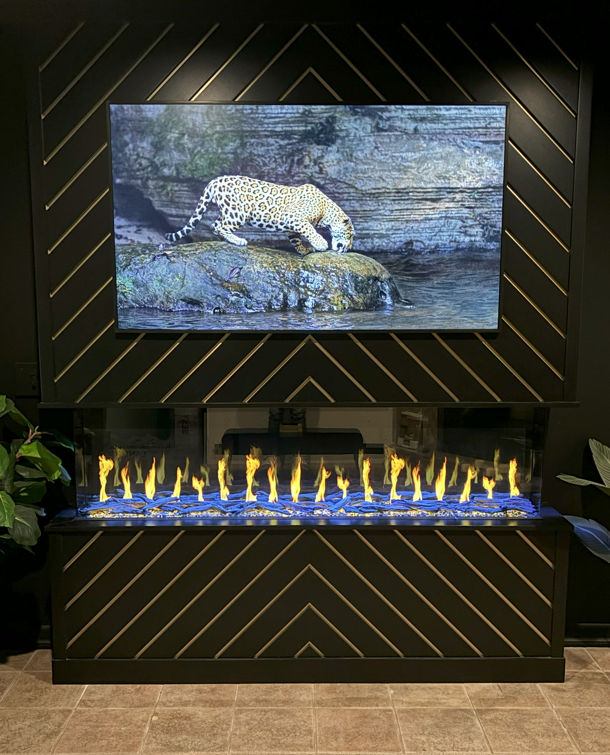 Modern Flames Orion Multi-Sided 76 Inch Built-In Electric Fireplace