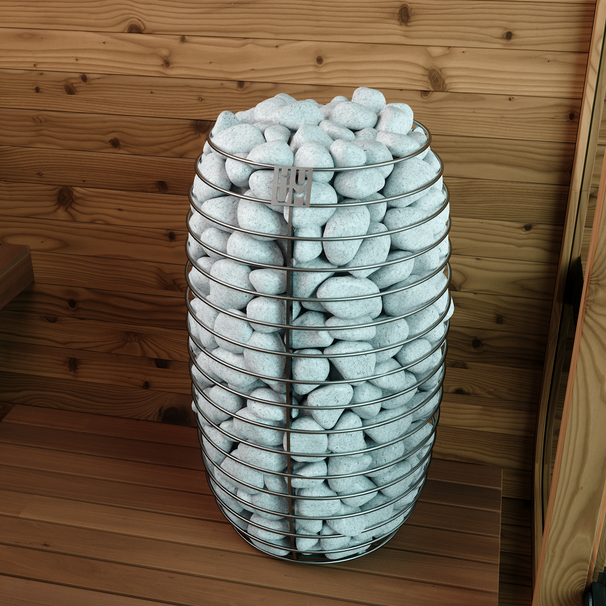 Thermory 6 Person Square Sauna No 40 DIY Kit with Terrace and Window