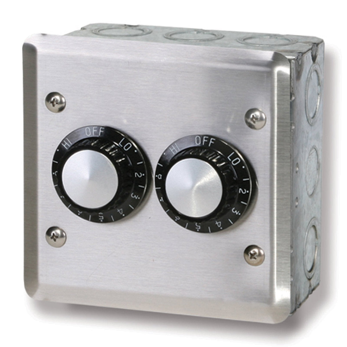 Infratech INF Input Heat Regulator Dual Switch w/ Stainless Steel Wall Plate and Gang Box 240 Volt - 14 4205
