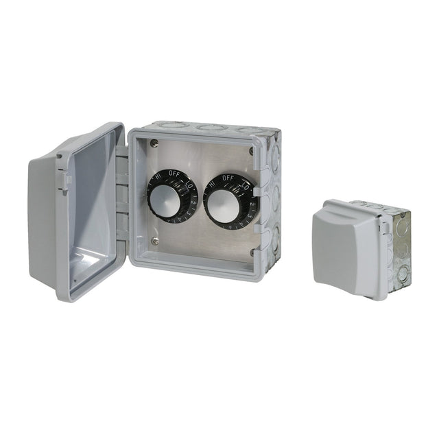 Infratech INF Input Heat Regulator Dual Switch w/ Flush Mount and Weather Proof Gang Box 120 Volt - 14 4115