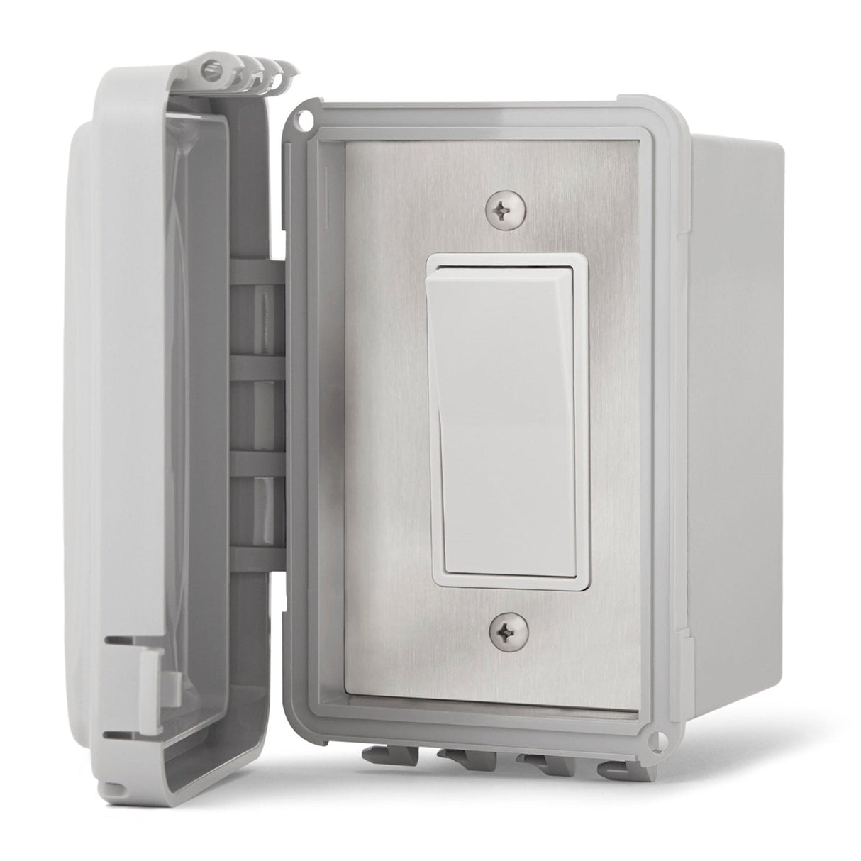 Infratech Simple On/Off Single Switch w/ Surface Mount and Weather Proof Gang Box (20 Amp Per Switch) - 14 4420