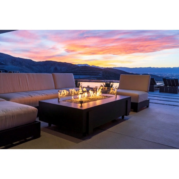 American Fyre Designs Iron Saddle Firetable Outdoor Gas Fire Pit