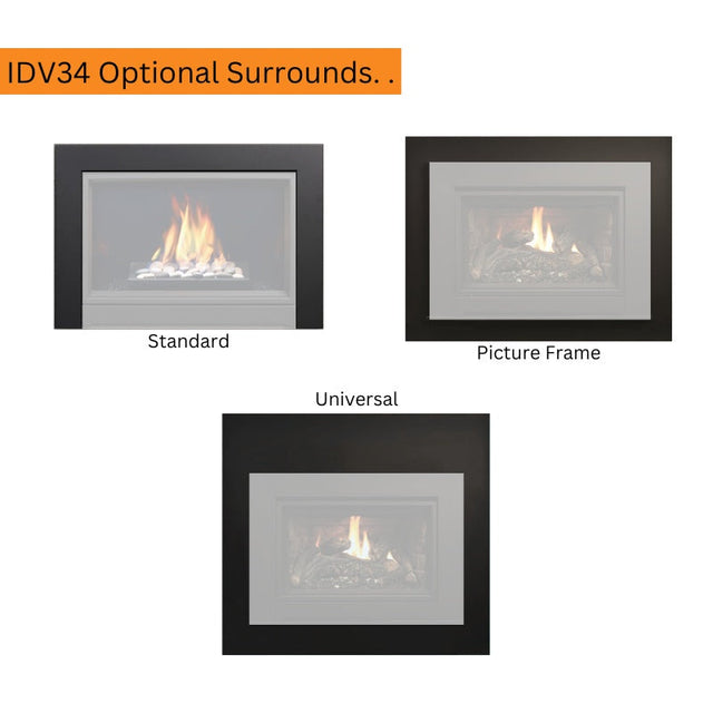 Kingsman IDV44 44" Direct Vent Fireplace Insert