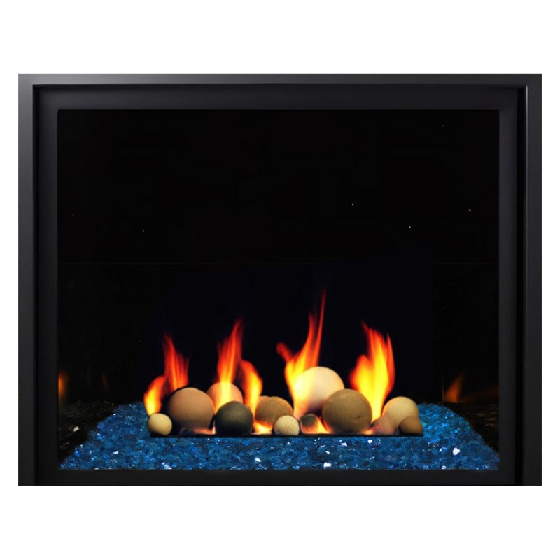 Media Options for Kingsman ZCV39 Direct Vent Gas Fireplace