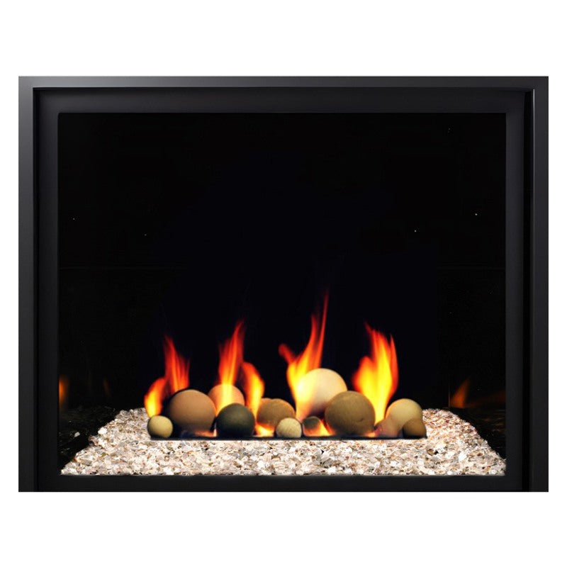 Media Options for Kingsman ZCV39 Direct Vent Gas Fireplace
