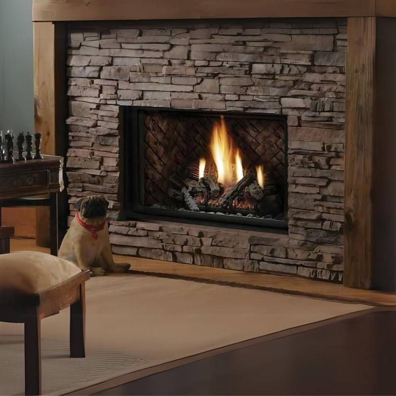 Kingsman HBZDV3624 36" Zero Clearance Clean View Direct Vent Gas Fireplace