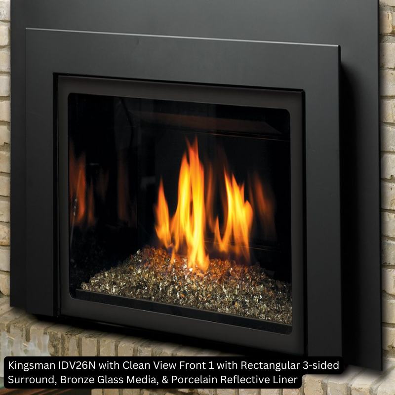 Kingsman IDV26 26" Direct Vent Fireplace Insert