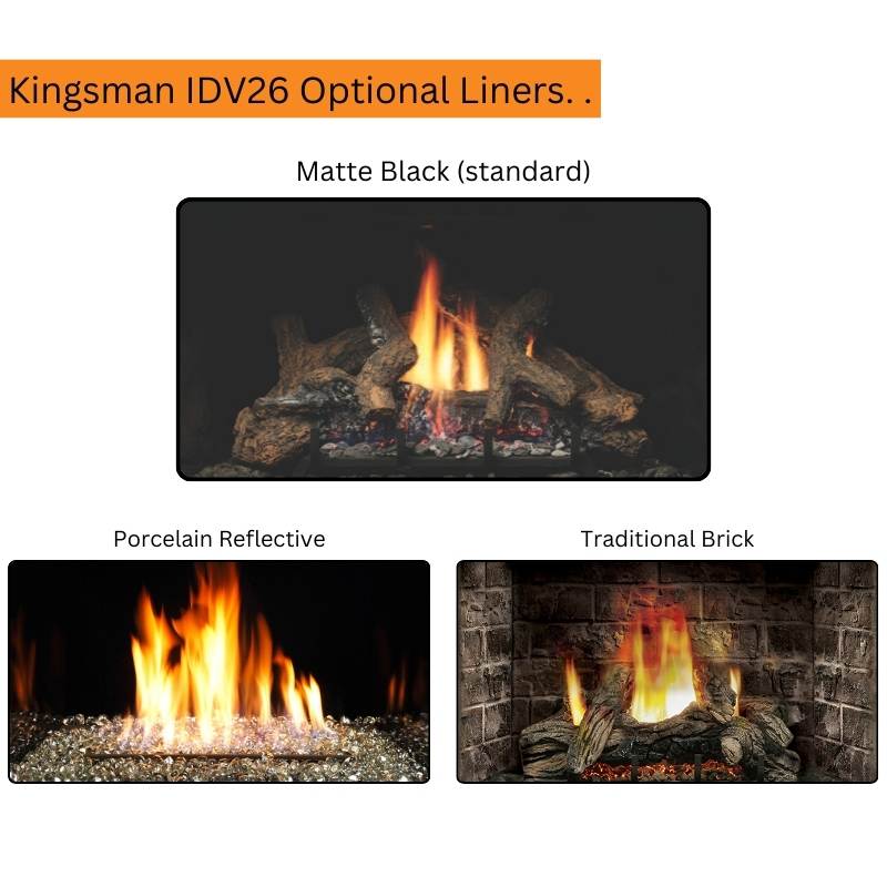 Kingsman IDV26 26" Direct Vent Fireplace Insert